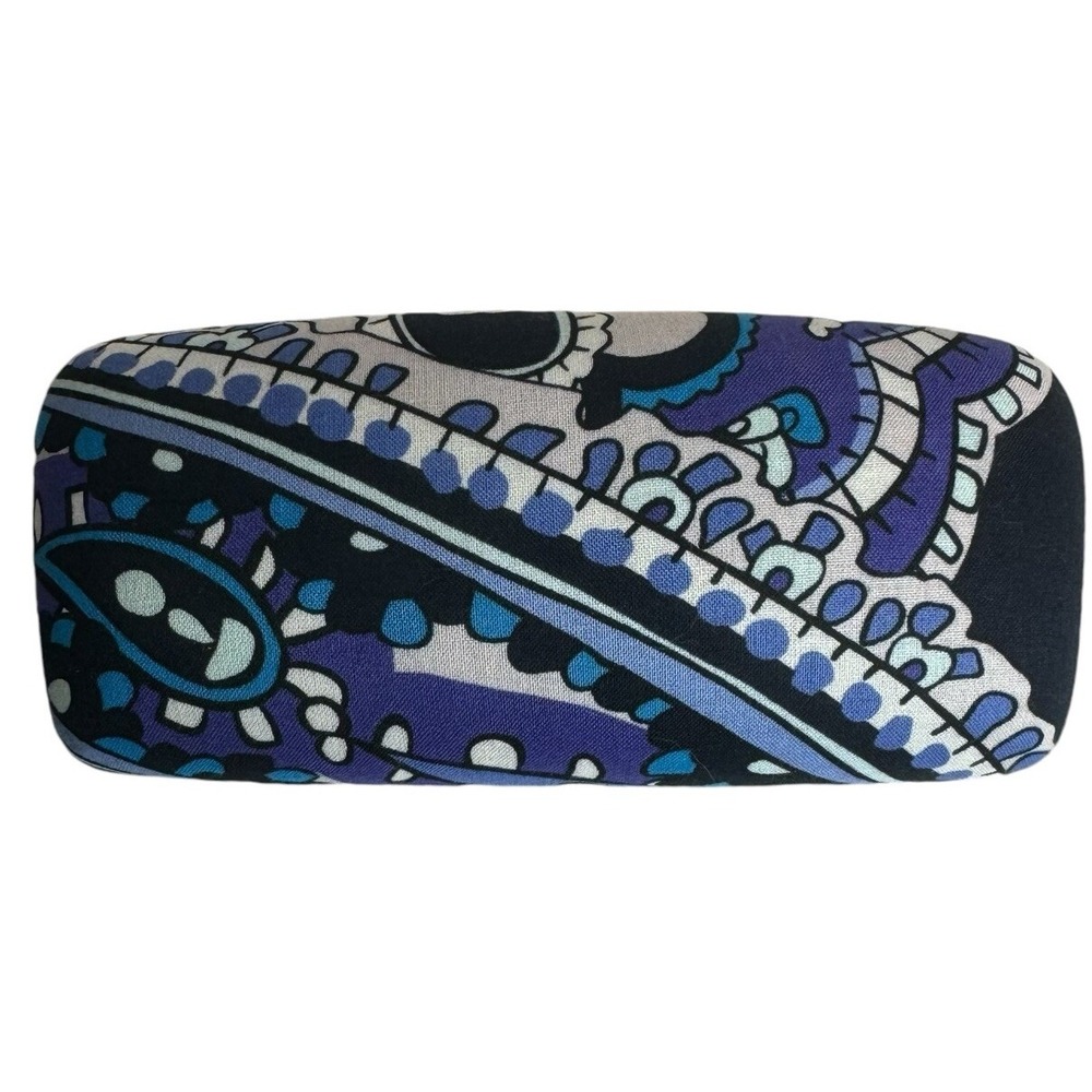 Vera Bradley Eyeglass Case Paisley Print Purple‎ Blue Glasses Holder
